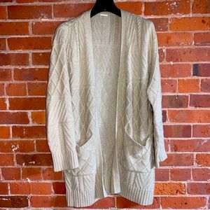 Cozy Cream Two Pocket Cardigan Sweater